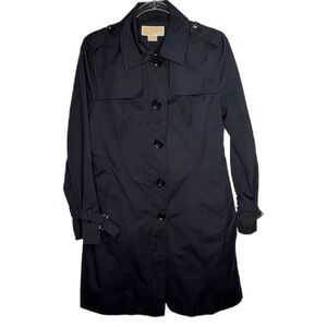 Michael Kors Black Women's Trench Coat Lg